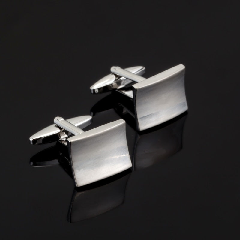 Laser Engraved Check Sudoku Design Cufflink