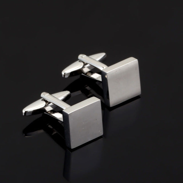 Laser Engraved Check Sudoku Design Cufflink