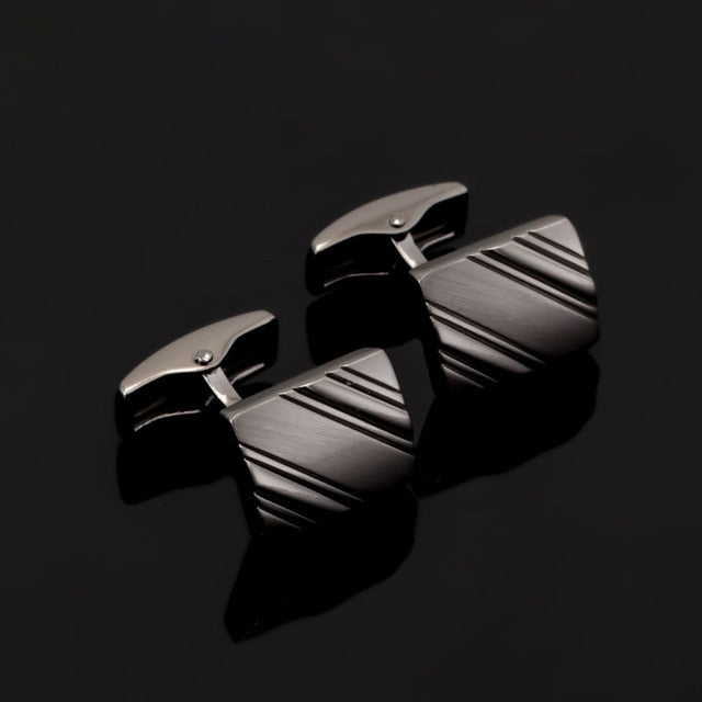 Laser Engraved Check Sudoku Design Cufflink