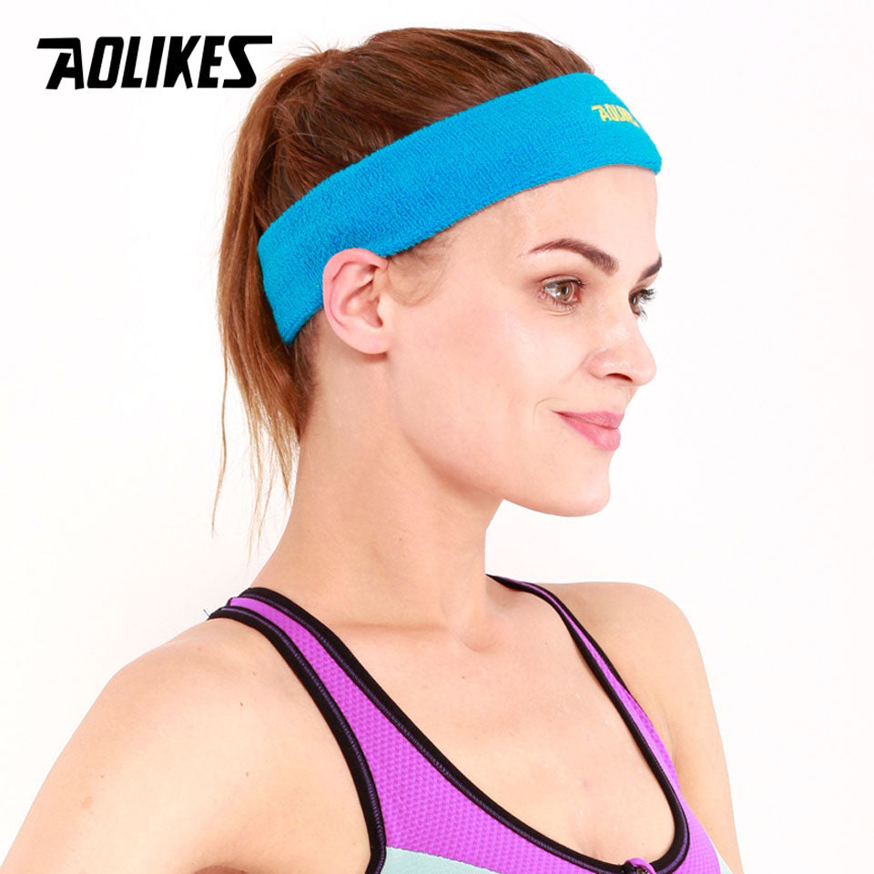 AOLIKES 1PCS High Quality Cotton Sweat Headband