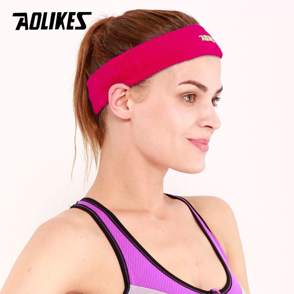 AOLIKES 1PCS High Quality Cotton Sweat Headband