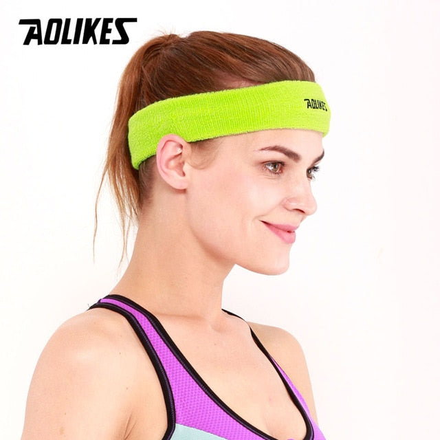 AOLIKES 1PCS High Quality Cotton Sweat Headband