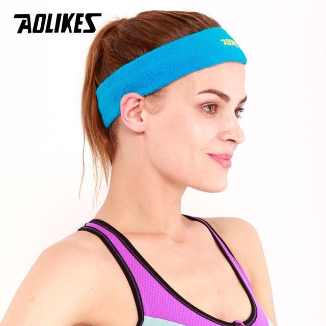 AOLIKES 1PCS High Quality Cotton Sweat Headband