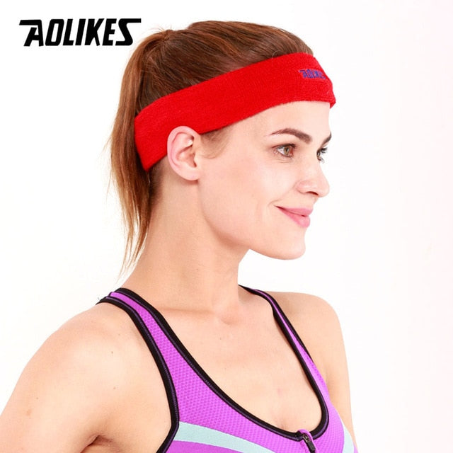 AOLIKES 1PCS High Quality Cotton Sweat Headband