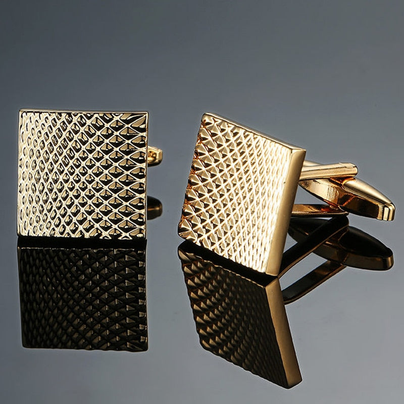 Laser Engraved Check Sudoku Design Cufflink