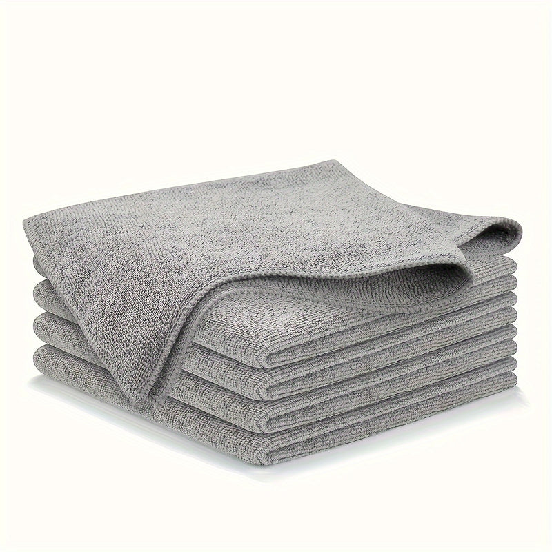 5/10/20/50/100pcs Gray Ultra-fine Absorbent Fiber Cleaning Cloth