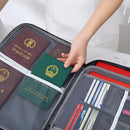 Multi-Layer Water/Fireproof Document Travel Organizer