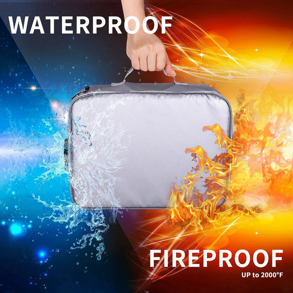 Multi-Layer Water/Fireproof Document Travel Organizer