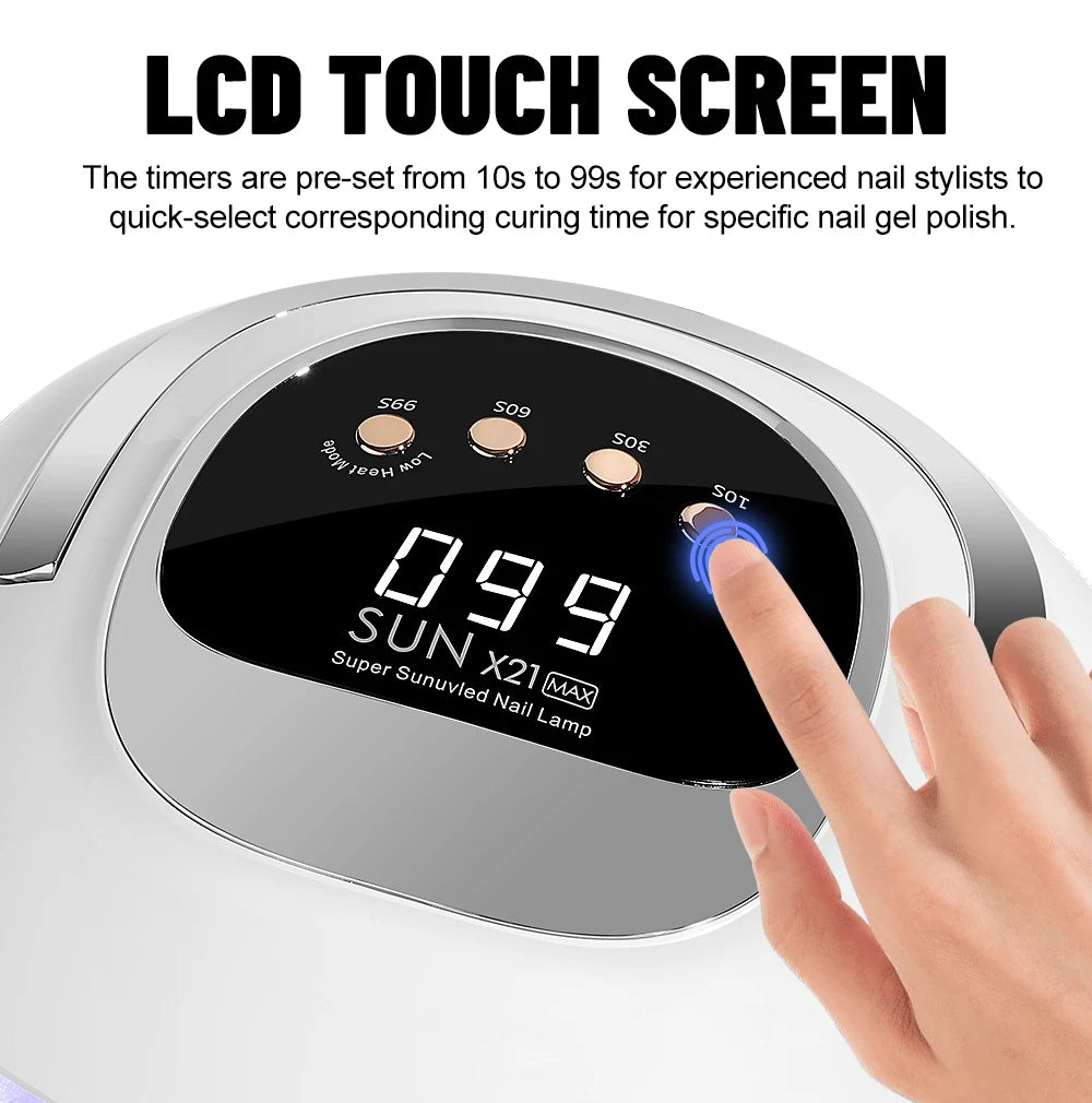 320W With 72 LED's UV Light Dryer for Gel Nail Polish with 4 Timer Setting ,LCD Auto Sensor Display Screen