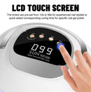 320W With 72 LED's UV Light Dryer for Gel Nail Polish with 4 Timer Setting ,LCD Auto Sensor Display Screen