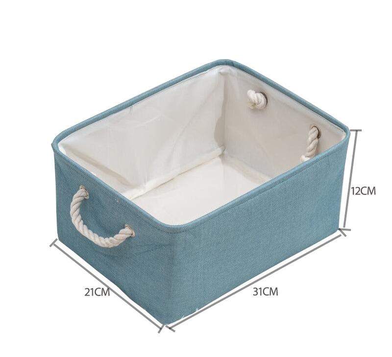 Cotton Linen Folding Storage Baskets.  Great For Organizing Kids Toys Or Laundry.