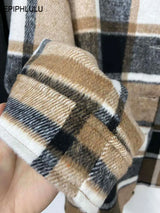 Women's Autumn Plaid Jacket.