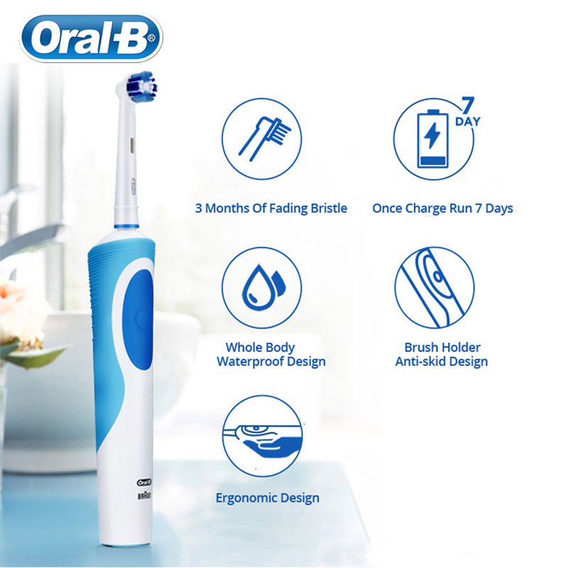 Oral B 3D Whiten Electric Adult Toothbrush With Gift Brush Heads.