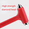 Mini car safety hammer for quick cutting seat belt and window glass breaker.