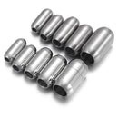 2-4Pcs Stainless Steel 3mm-8mm Magnetic Clasp For Making Necklaces OR Bracelets Of Leather Cords.