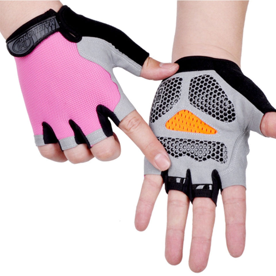 Anti-slip, Anti-sweat, Breathable Half Finger Sports Gloves for Men and Women.