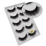 5 Pairs Multipack 3D Mink False Eyelashes.