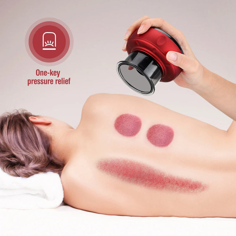 Intelligent Electric Heating  Vacuum Cupping Massage Suction Cups For Physical Fatigue Relieve