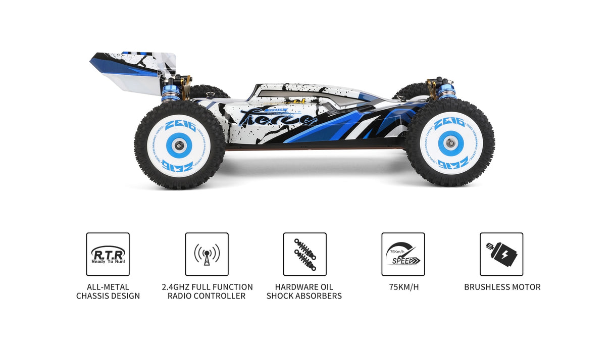 Remote Control Electric High Speed Off-Road Drift  124017 124016 2.4G RC Car 1:14 4WD 75KM/H