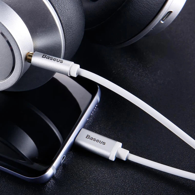 Baseus USB Type C Male Aux Audio Cable to 3.5mm Jack For Headphone Headset