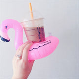 Tropical Flamingo Inflatable Drink Holder.  Great for Pool Parties.