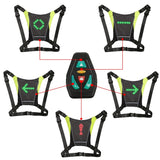 LED/USB Charging Reflective Vest With Adjustable Waist with Pouch For Running, Cycling and Walking.