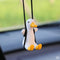 Car Rearview Mirror Ornaments Of Swinging Ducks.