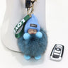 Pompom Cute Fluffy Plush Doll Keychains.