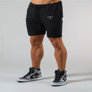 Men's cotton casual, gym shorts.