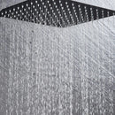 16 Inch Stainless Steel /Black Square Rainfall Shower Head