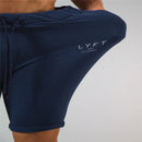 Men's gym sports casual cotton shorts for running and bodybuilding.
