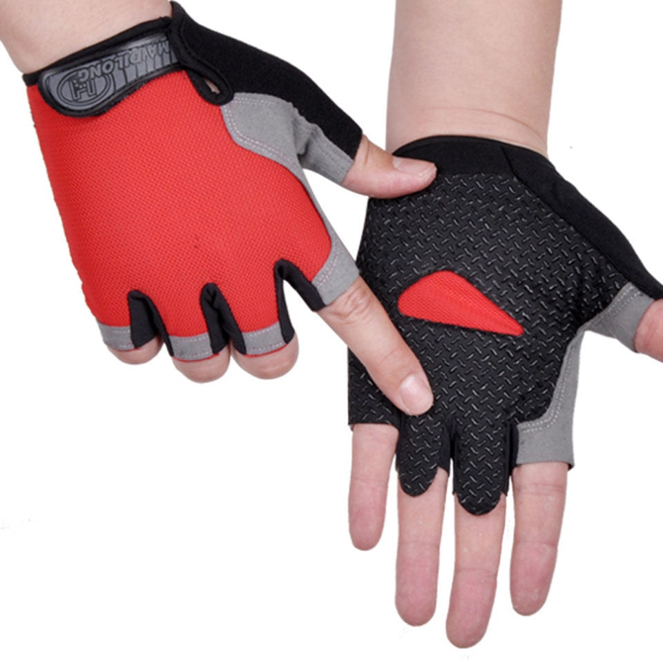 Anti-slip, Anti-sweat, Breathable Half Finger Sports Gloves for Men and Women.