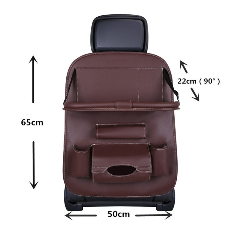 KAWOSEN Leather Back Seat Organizer And Table Pad.