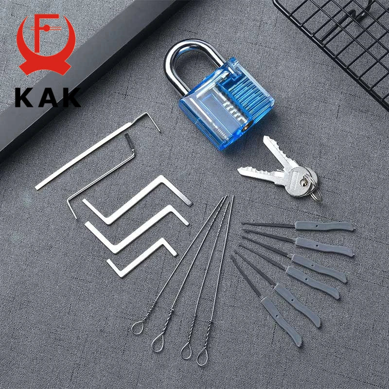 KAK Transparent Locksmith Wrench Tool  For Extracting Broken Keys Or Picking Padlocks