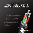 TODN type C to 3.5 mm jack aux Silver audio USB cable  32bits/384khz Suitable for car, earphones