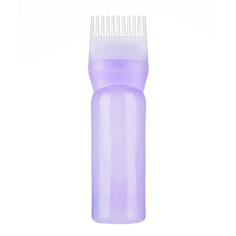 120ml Multicolor Plastic Hair Dye Refillable Bottle And Applicator.