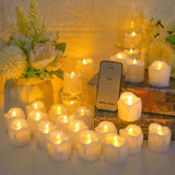 6/24Pcs Flameless LED Battery Powered Candles.