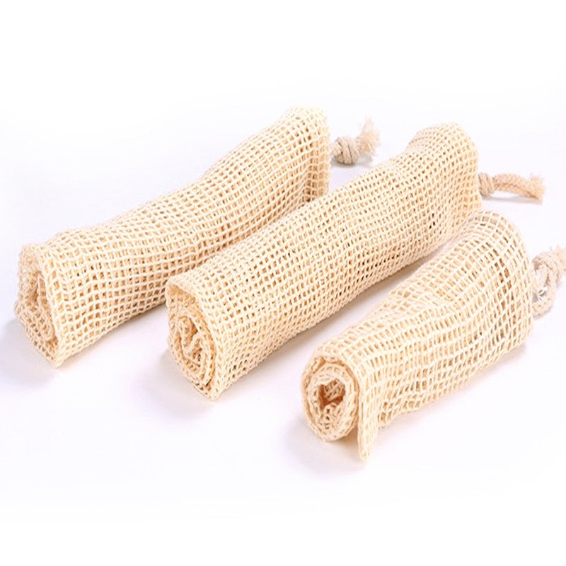 Reusable Cotton Mesh Produce Bags for Vegetables/ Fruit.
