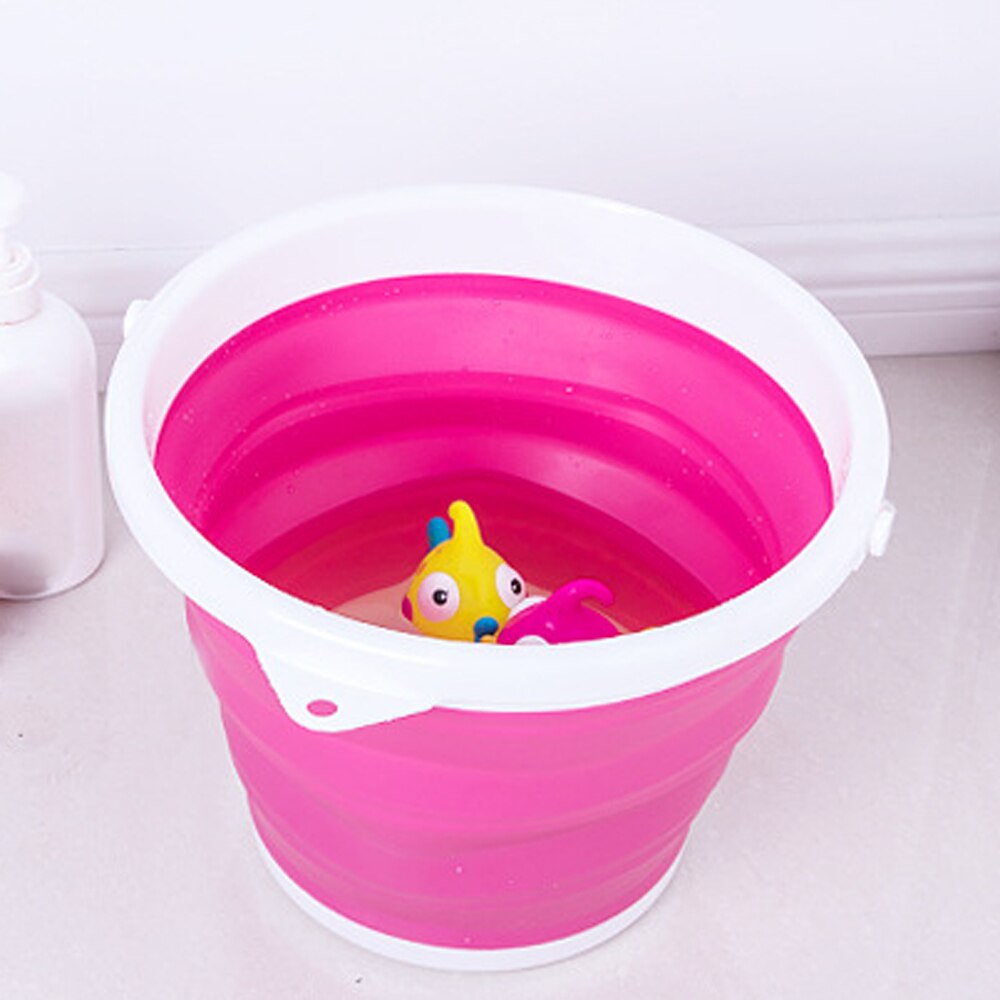 10L/5L/3L Collapsible silicone washing bucket with lid.