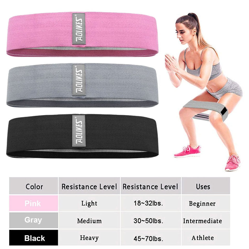 AOLIKES Anti-slip  braided rubber fitness resistance band.