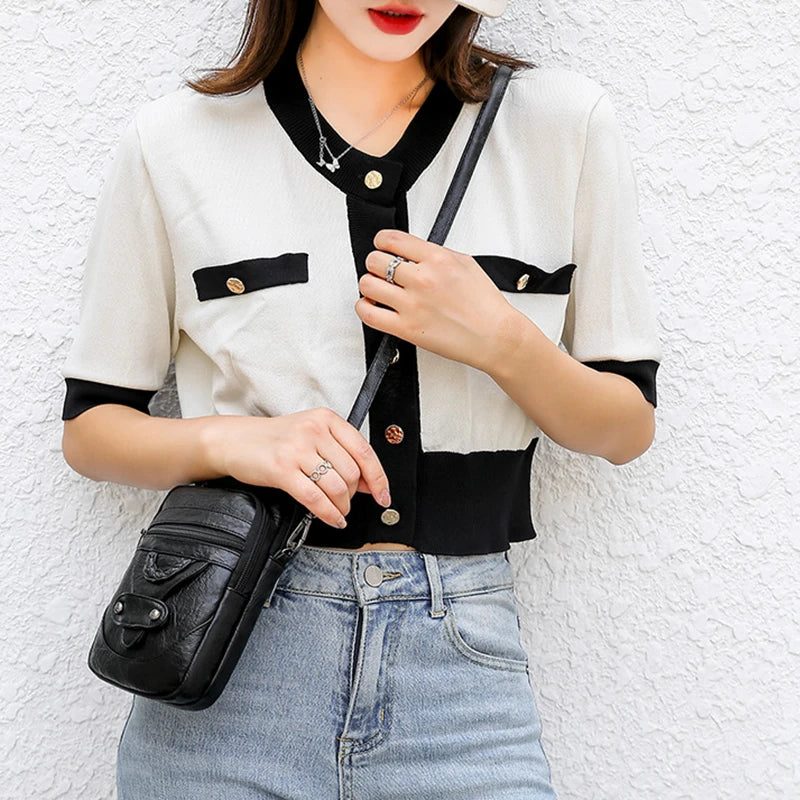 Women's Soft Leather Crossbody Shoulder Bag