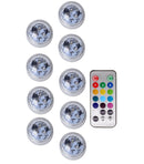 IP68 Waterproof, Battery Operated, Multi Color Submersible LED Light For Fish Tanks, Ponds, OR Swimming Pools.