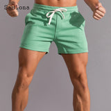 Men's Leisure Shorts With Lace Up And Pockets