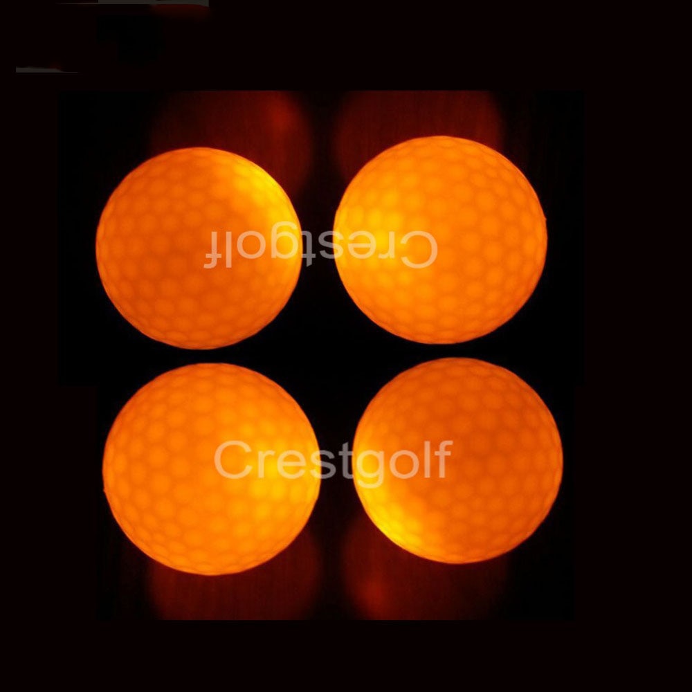 CRESTGOLF 3pcs/LED golf Balls for Night Training with 6 colors.