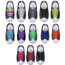 16Pcs/Set Silicone Elastic Shoelaces.