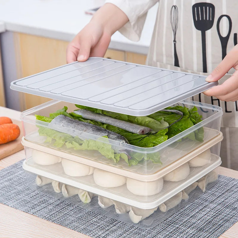 Transparent Stackable  Food Saver Box With Lid