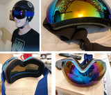 Double Layer, Anti-Fog UV400 Ski Goggles with Case.