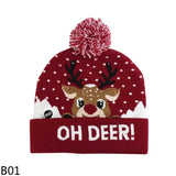 Children's LED Knitted Christmas Beanie hats.