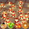 20 LED Lights 2M- Santa Claus, Snowman, Or Elk Christmas Garland.