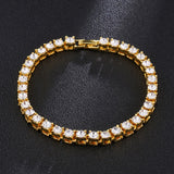 Hip Hop Cubic Zirconia  chain Bracelet.